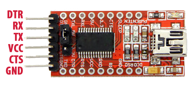 usb ttl ft232rl pinout